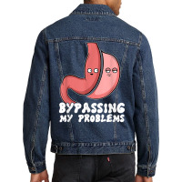 Funny Sleeve Gastric Surgery Bariatric Medical Quo Men Denim Jacket | Artistshot