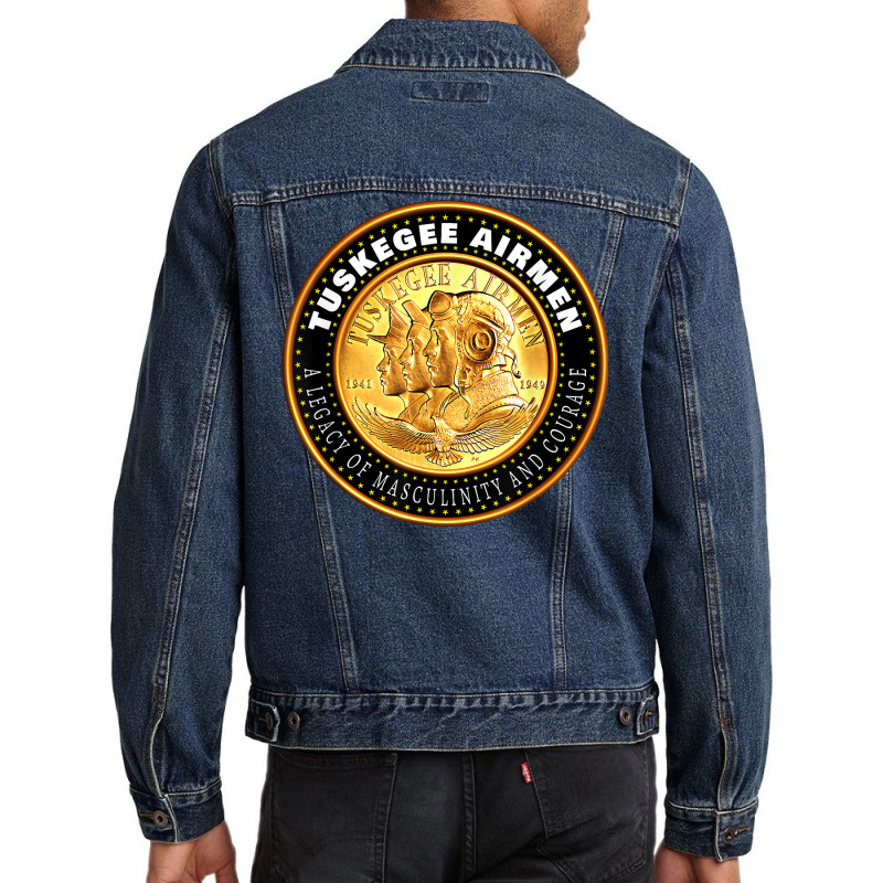 The Tuskegee Red Tail Airmen  Black American Pilot Men Denim Jacket | Artistshot