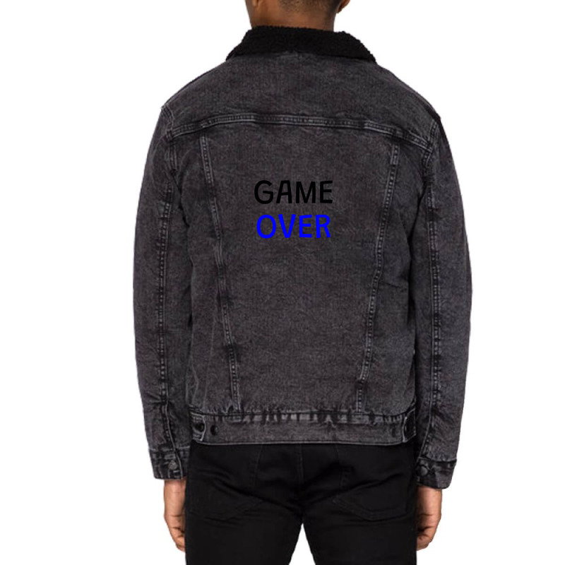 Game Over Unisex Sherpa-Lined Denim Jacket by PauletteWatkins1 | Artistshot