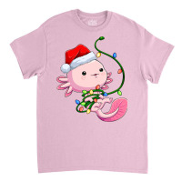 Santa Axolotl Christmas Tree Lights Lizard Xmas Sa Classic T-shirt | Artistshot