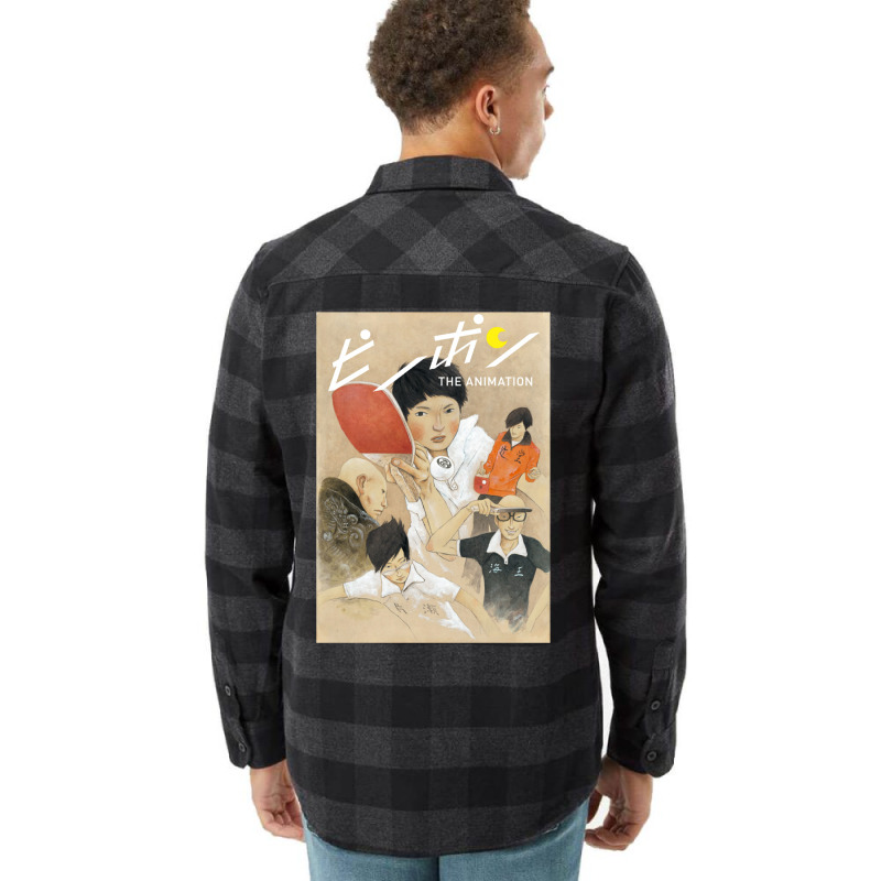 Ping Pong The Animation Anime Flannel Shirt by xaahiradada3 | Artistshot