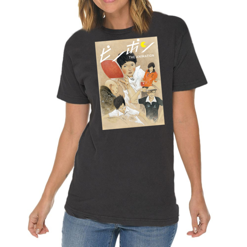 Ping Pong The Animation Anime Vintage T-Shirt by xaahiradada3 | Artistshot