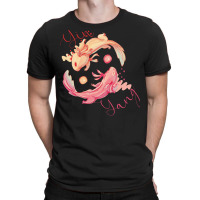 Yin Yang Axolotl Green T-shirt | Artistshot