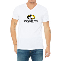 Michigan Tech Huskies V-neck Tee | Artistshot