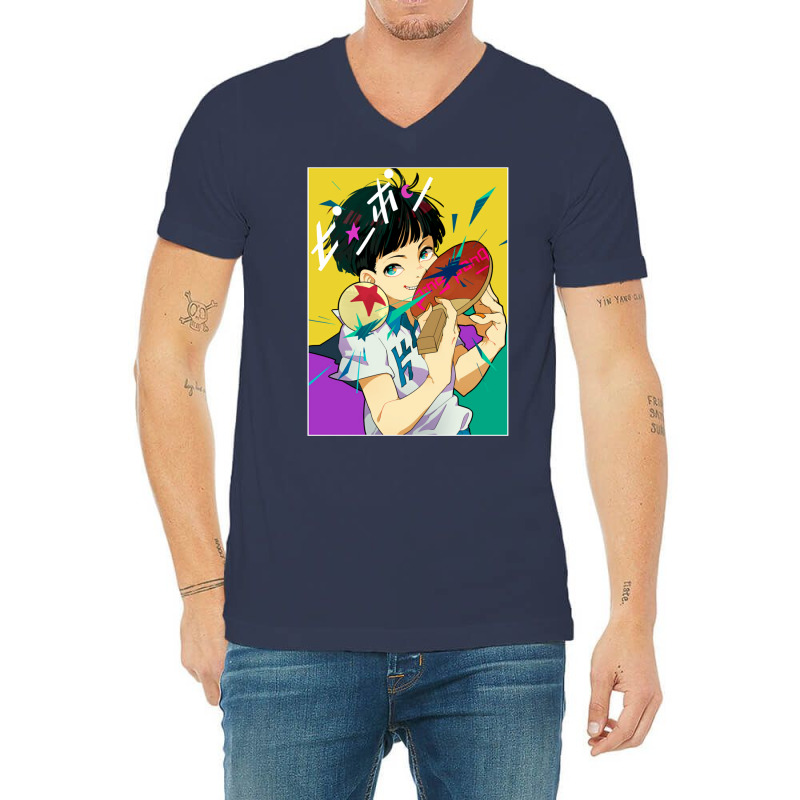 Ping Pong The Animation Anime 4 V-Neck Tee by xaahiradada3 | Artistshot