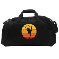 Ballerina Ballet Dancer Sunset Ballet Retro Sunset Active Duffel | Artistshot