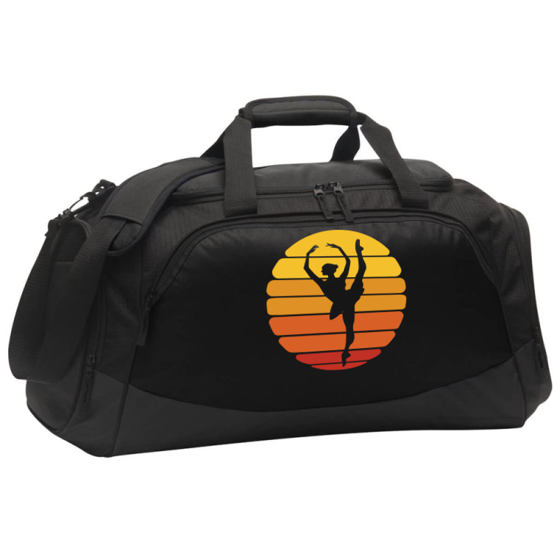 Ballerina Ballet Dancer Sunset Ballet Retro Sunset Active Duffel | Artistshot