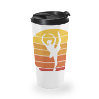 Ballerina Ballet Dancer Sunset Ballet Retro Sunset Travel Mug | Artistshot