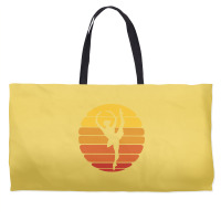 Ballerina Ballet Dancer Sunset Ballet Retro Sunset Weekender Totes | Artistshot