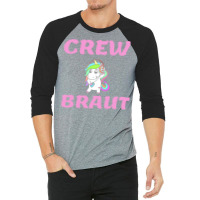 Bachelorette Party  Unicorn Crew Bride Travel 3/4 Sleeve Shirt | Artistshot