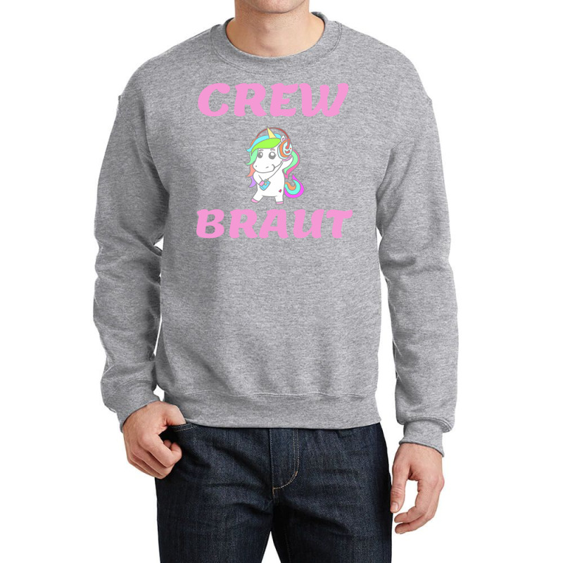 Bachelorette Party  Unicorn Crew Bride Travel Crewneck Sweatshirt | Artistshot