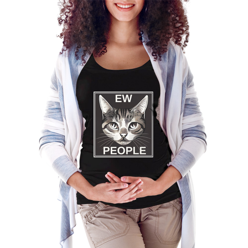 Hot Trend Ew People Cat Maternity Scoop Neck T-shirt by lethithu856 | Artistshot