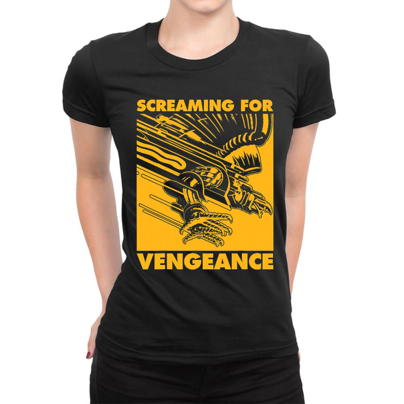 Screaming For Vengeance Ladies Fitted T-Shirt by MayGrady | Artistshot