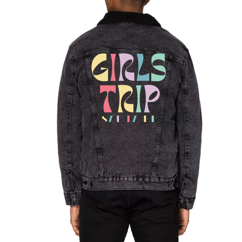 Girls Trip Santa Fe Bachelorette Weekend Blue Unisex Sherpa-Lined Denim Jacket by dauspops | Artistshot