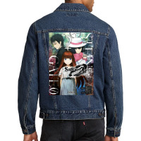 Steins;gate Anime 11 Men Denim Jacket | Artistshot