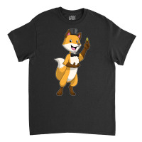 Fox As Groom With Wedding Ring Hipster Classic T-shirt | Artistshot