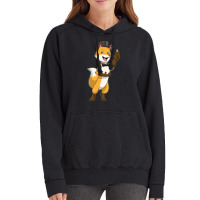 Fox As Groom With Wedding Ring Hipster Vintage Hoodie | Artistshot