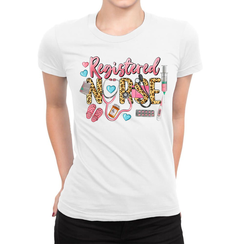 Infusion Nurse, Leopard Certified Registered Nurse Ladies Fitted T-shirt | Artistshot