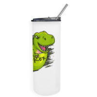 Cute Dino T Rex Dinosaur King Reptile Party Cup Skinny Tumbler | Artistshot