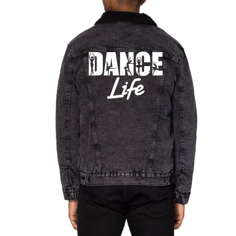 Ballet Dance Life Blue Hipster Unisex Sherpa-Lined Denim Jacket by efawcuro9 | Artistshot