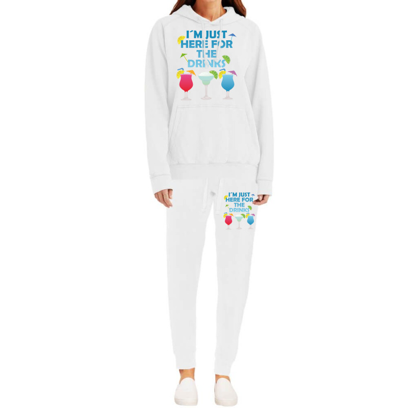 Im Just Here For The Drinks Alcohol Party Gift Boy Hoodie & Jogger Set | Artistshot