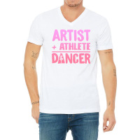 Ballet Dance Artist Athlete Dancer Retro Yellow V-neck Tee | Artistshot