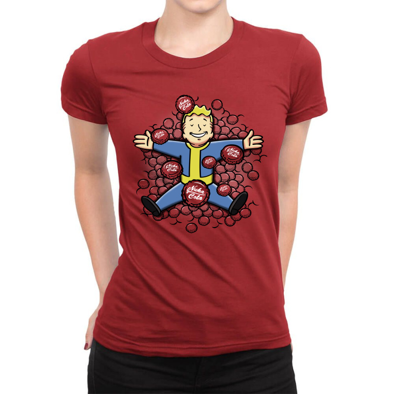 Nuclear Beauty Ladies Fitted T-Shirt by Olipop | Artistshot