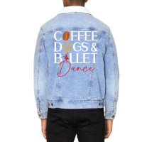 Coffee Dogs Ballet Dance Ballet Dancer Hipster Unisex Sherpa-lined Denim Jacket | Artistshot