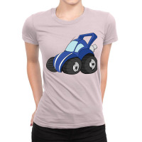 Offroad Blue Wagon Blue Ladies Fitted T-shirt | Artistshot