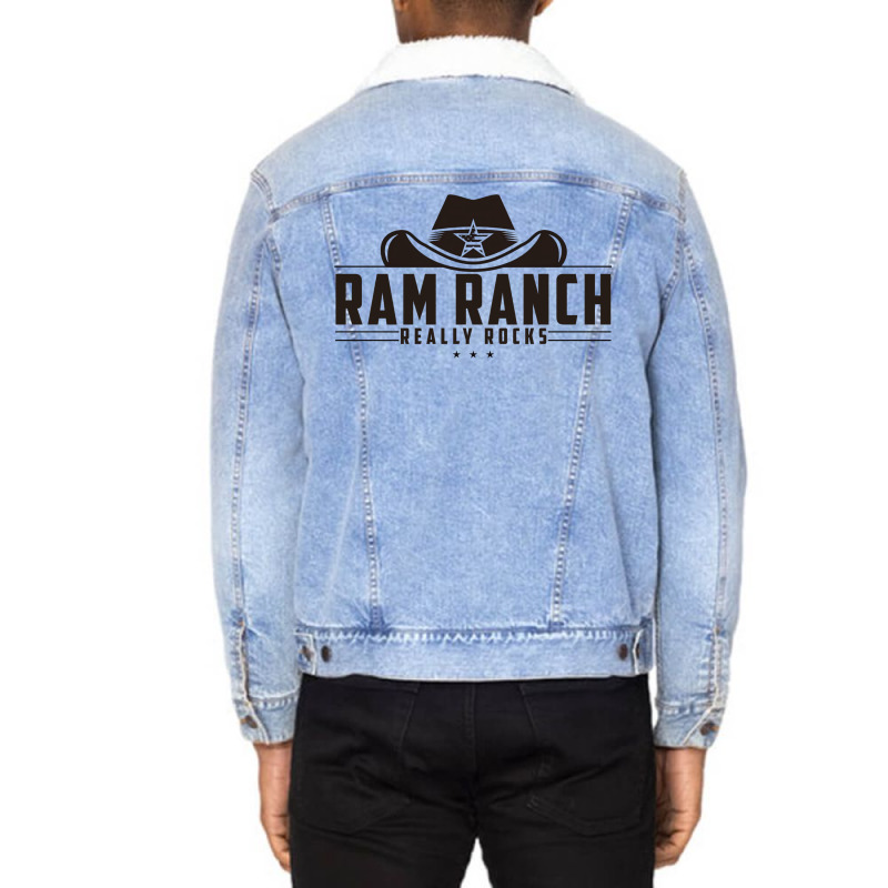 Ram Ranch Really Rocks3 Unisex Sherpa-Lined Denim Jacket by xaahiradada3 | Artistshot