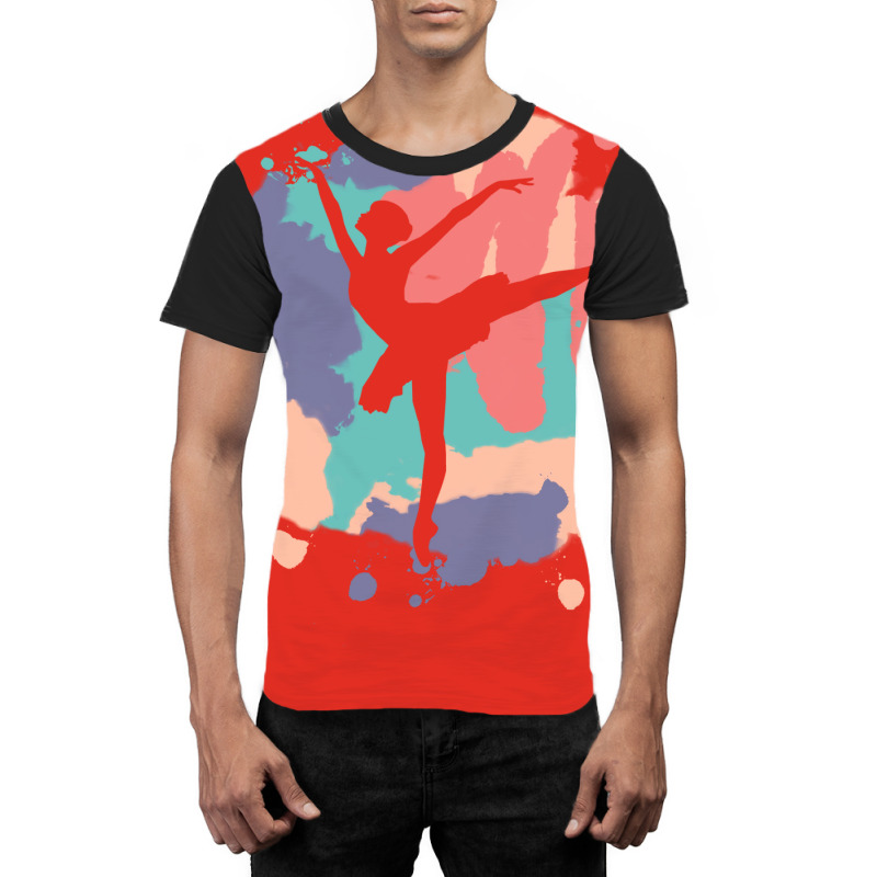 Ballet Dance Watercolor Nostalgia Tumblr Graphic T-shirt | Artistshot