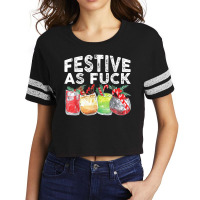 Festive As Fuck Funny Ugly Christmas Holiday T Shi Scorecard Crop Tee | Artistshot