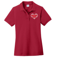 Investment Banker Heart Shape Word Cloud Design Gr Ladies Polo Shirt | Artistshot