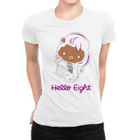 Hello Eight Ladies Fitted T-shirt | Artistshot