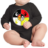 Native Americans   Medicine Wheel   Mmiw T Shirt Long Sleeve Baby Bodysuit | Artistshot