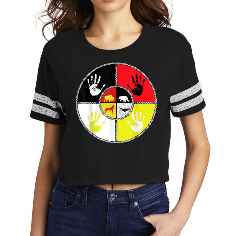 Native Americans   Medicine Wheel   Mmiw T Shirt Scorecard Crop Tee by chomibe | Artistshot