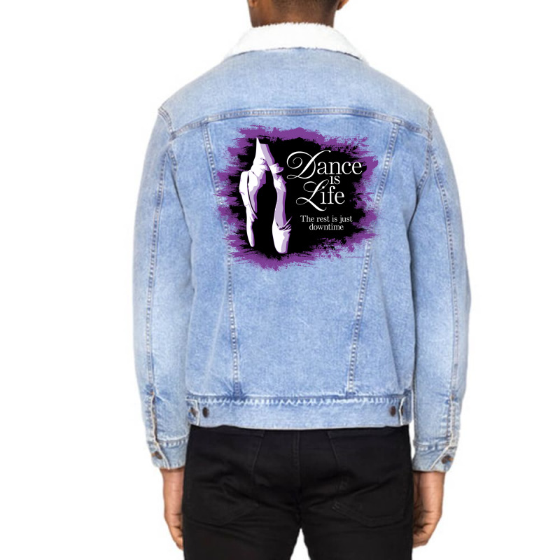 Dance Is Life Nostalgia Unisex Sherpa-lined Denim Jacket | Artistshot