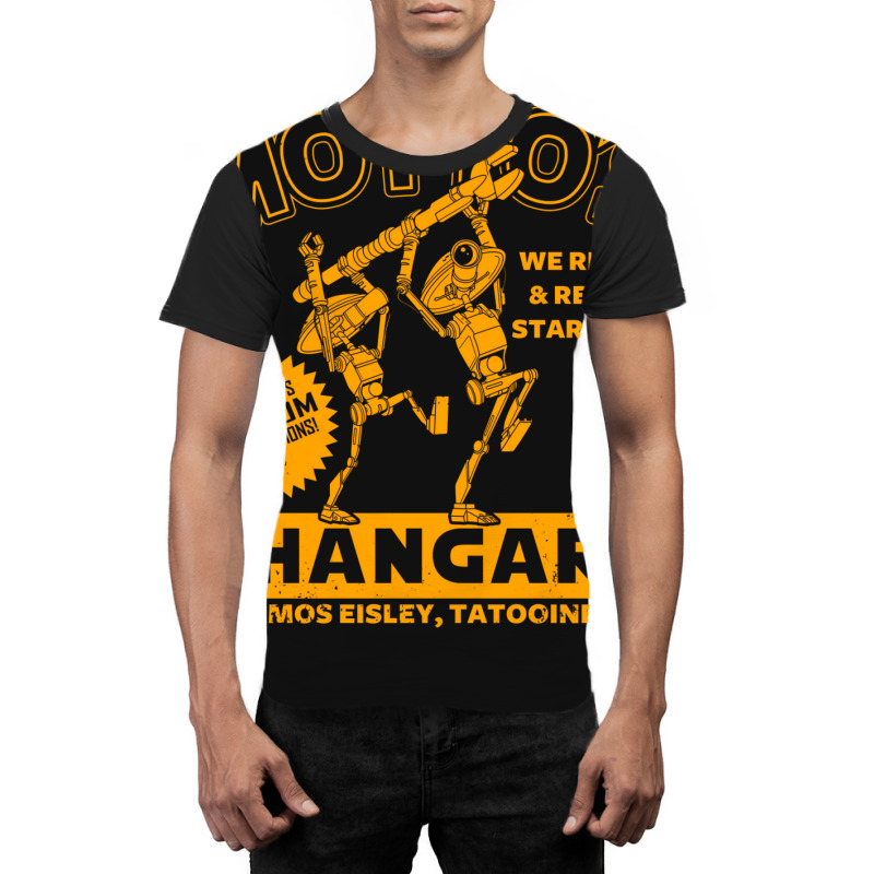 Motto's Hangar Graphic T-shirt | Artistshot