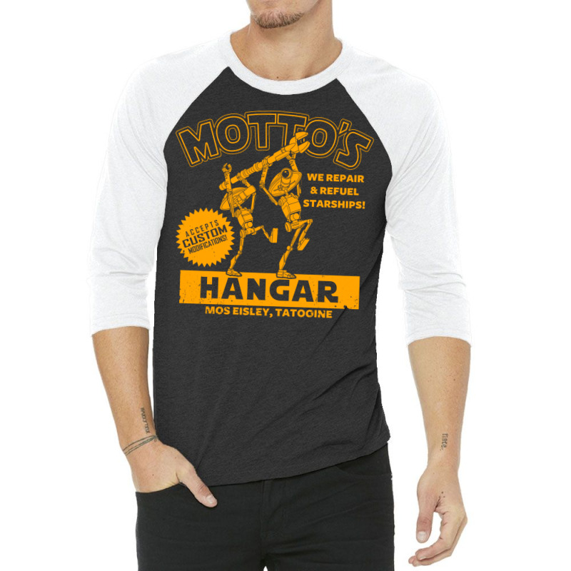 Motto's Hangar 3/4 Sleeve Shirt | Artistshot