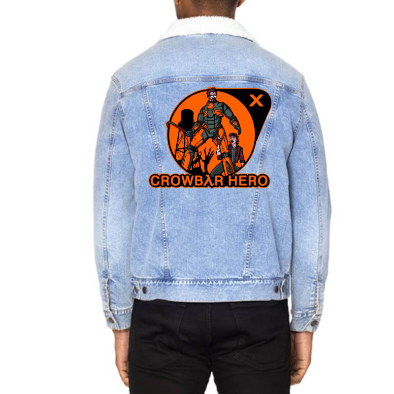 Crowbar Hero Unisex Sherpa-lined Denim Jacket | Artistshot