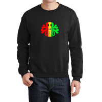 Rasta Skull And Crossbones Crewneck Sweatshirt | Artistshot