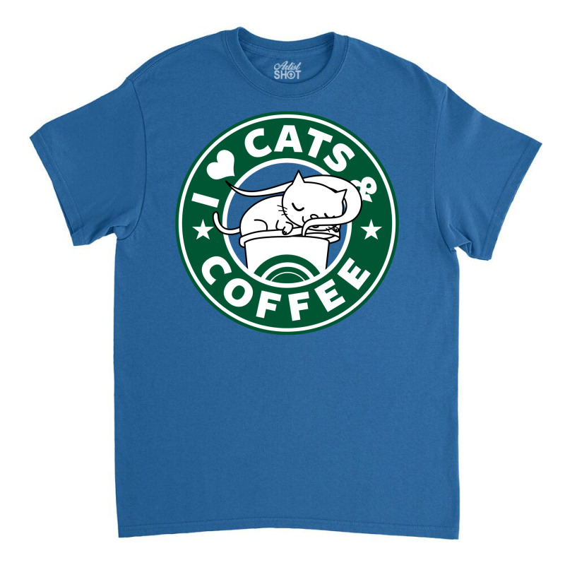 I Heart Cats And Coffee Classic T-shirt by ovillabogevr | Artistshot