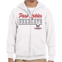 Paso Robles High School Bearcats Pullover Hoodie C Youth Zipper Hoodie | Artistshot