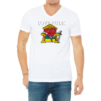 Love Rules V-neck Tee | Artistshot