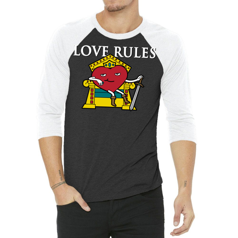 Love Rules 3/4 Sleeve Shirt | Artistshot