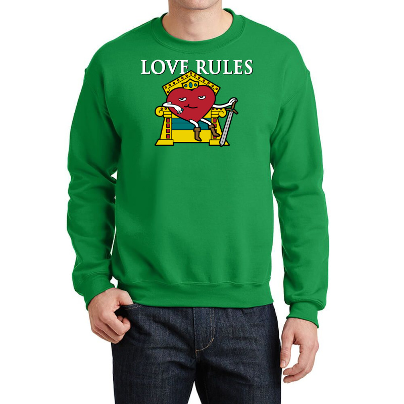 Love Rules Crewneck Sweatshirt | Artistshot