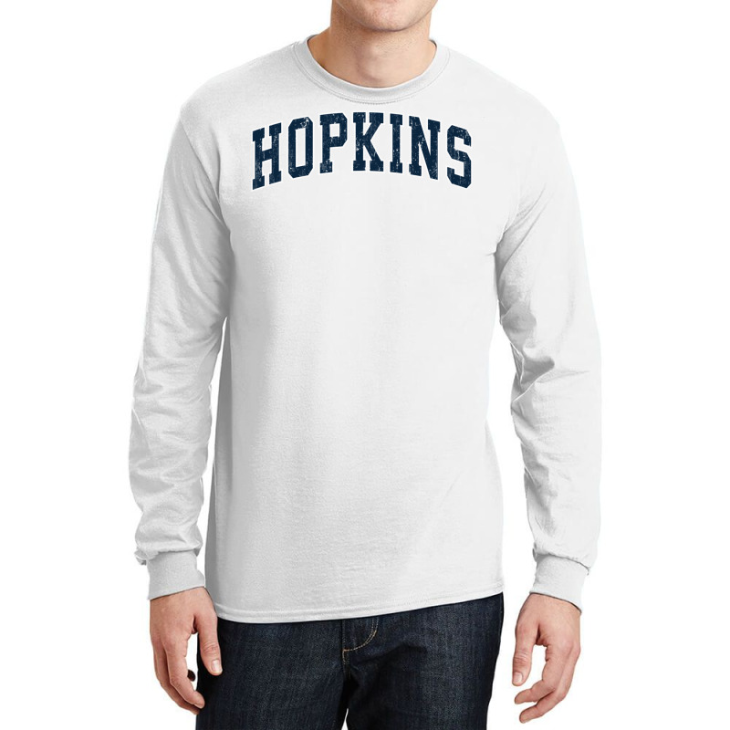 Hopkins Minnesota Mn Vintage Sports Design Navy De Long Sleeve Shirts | Artistshot