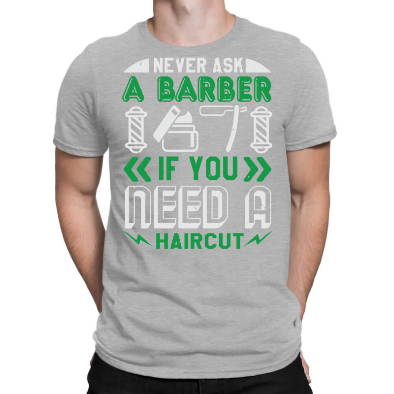 Barber Shop Haircut Beard Hairdresser Gift Cute Lo T-shirt | Artistshot