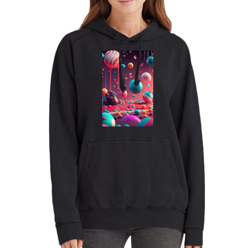 Candy World  2 Vintage Hoodie by enzormiersh | Artistshot