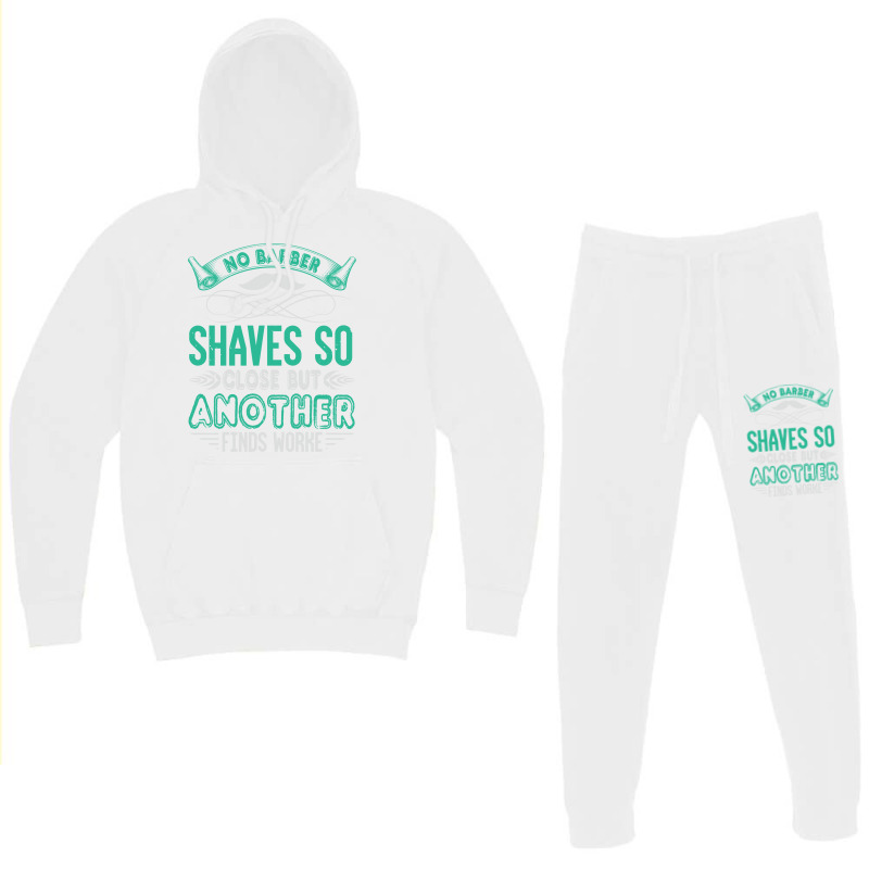 Barber Shop Haircut Beard Hairdresser Gift Summer Hoodie & Jogger Set | Artistshot